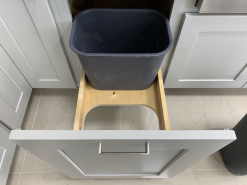 Double Waste Basket Cabinet